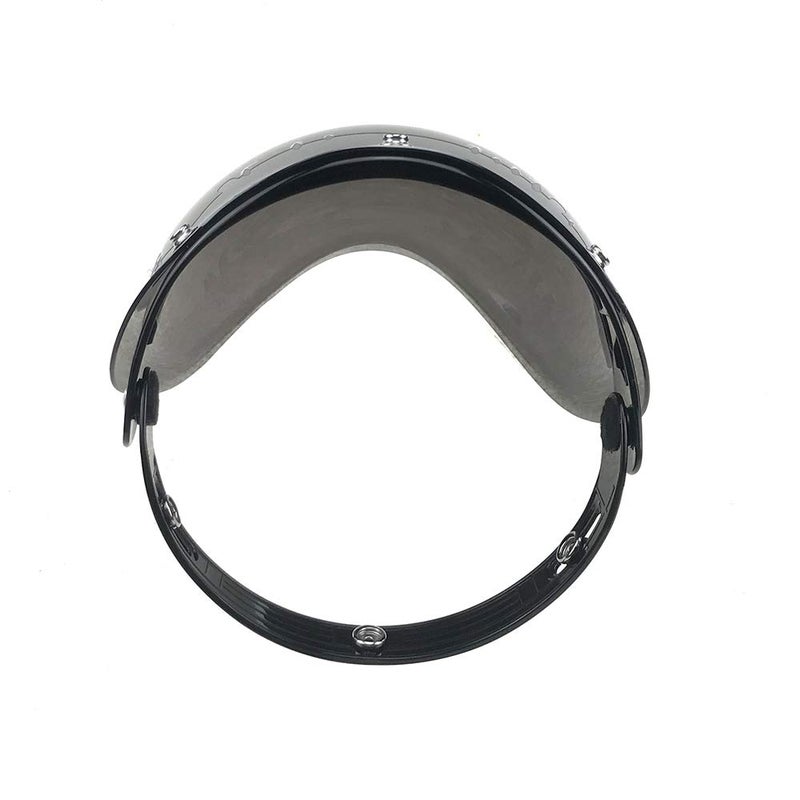WANCAR Retro Motorcycle Bubble Visor Wind Shield Lens Universal For Standard 3-Snap Open Face Helmets(Mirrored) - Image 5